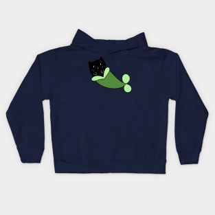 Mermaid Black Cat Kids Hoodie